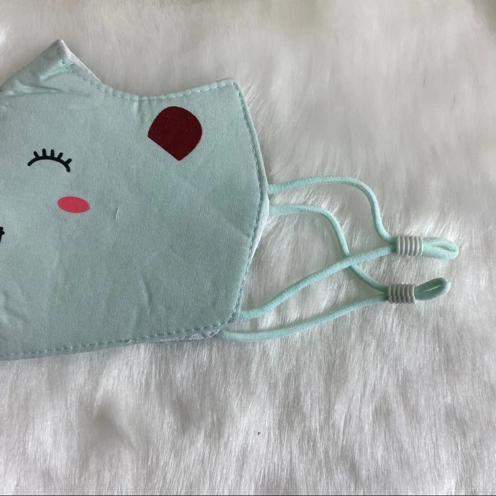 KIDS CUTE PINK‎ CAT COTTON FACE MASK